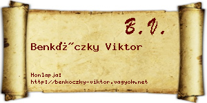 Benkóczky Viktor névjegykártya